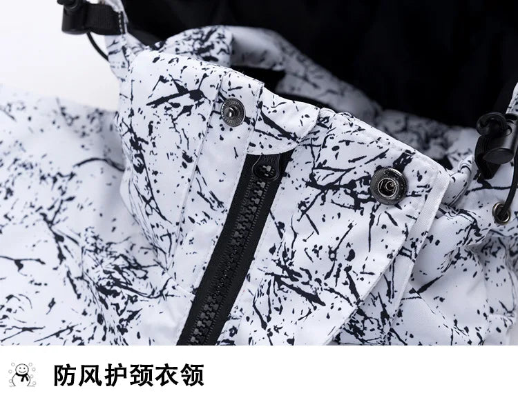 -30 Degrees Winter Thermal Warm Ski Jacket Women Waterproof Windproof Snowboard Coat Snow Costumes Female Skiing Suit 10 Colors