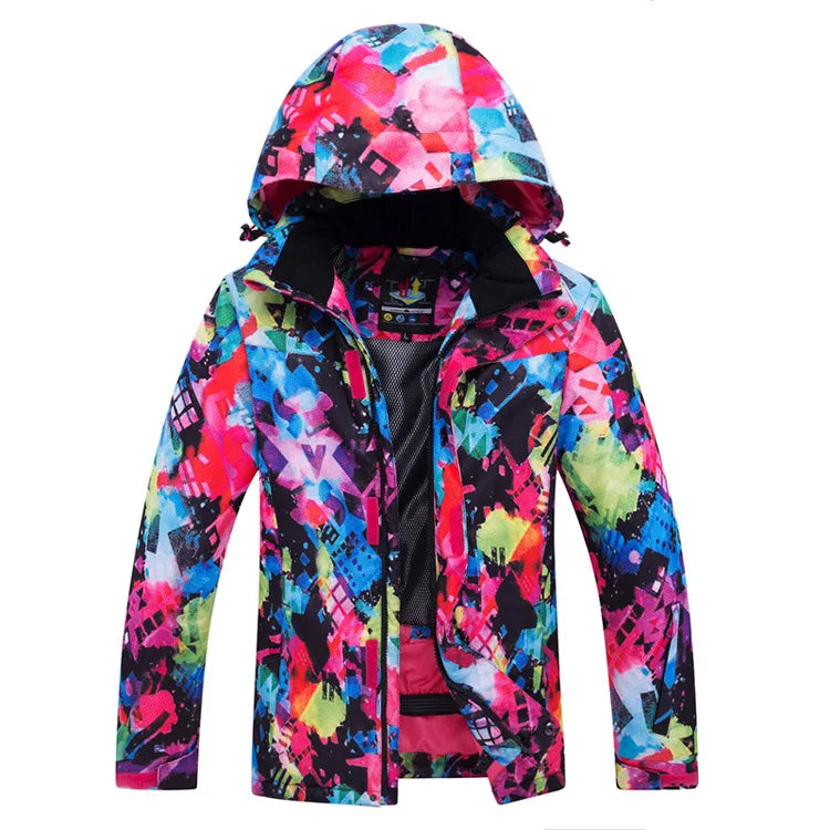 -30 Degrees Winter Thermal Warm Ski Jacket Women Waterproof Windproof Snowboard Coat Snow Costumes Female Skiing Suit 10 Colors