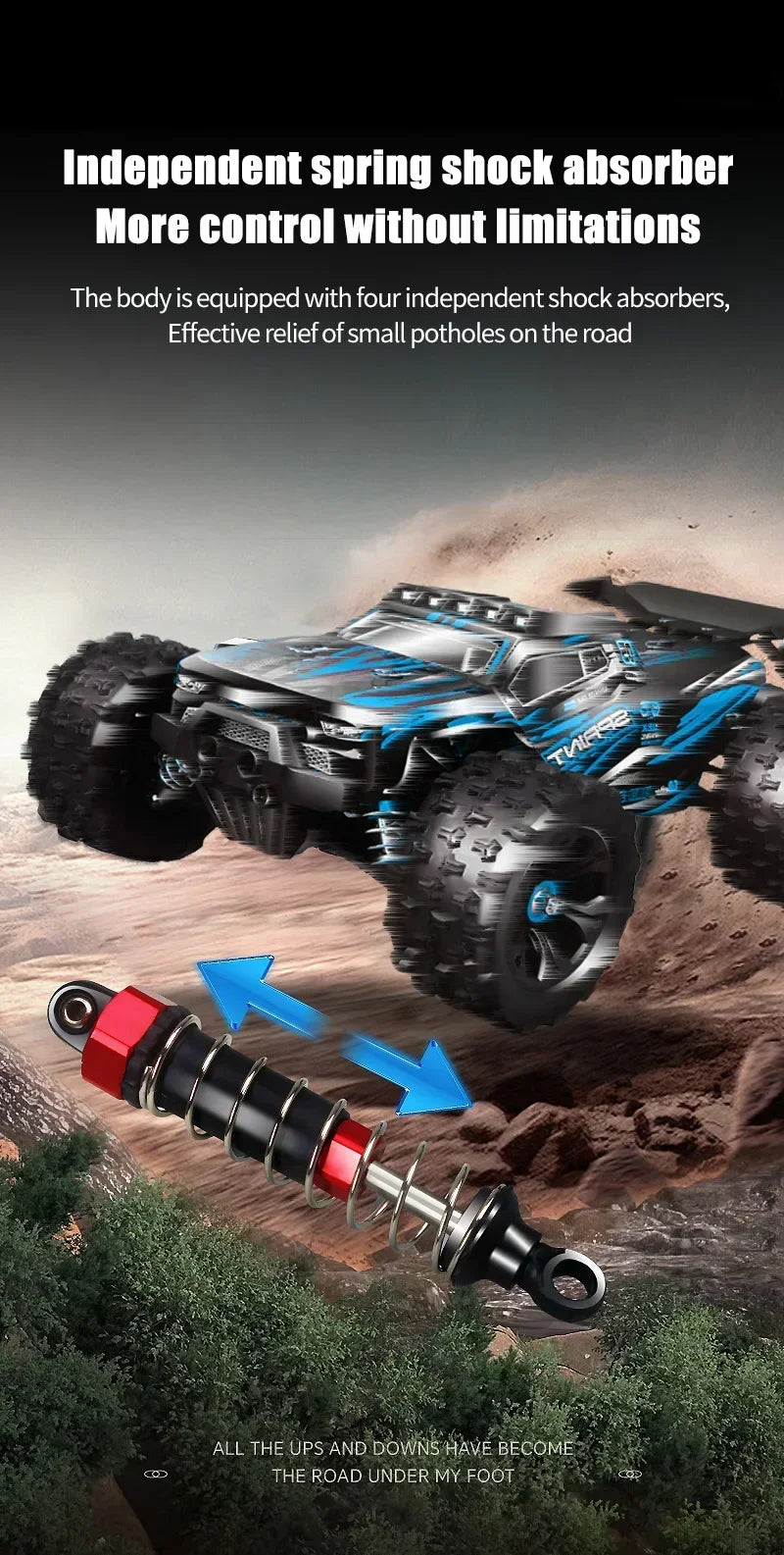 9522PRO 85KM/H High-speed RC Car Brushless Four-wheel Drive Off-road Drift 1:16 Professional Racing Car 9522 50KM/H Boy's Toy