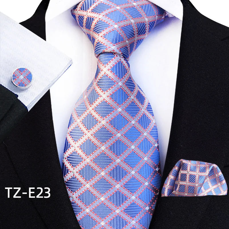 Luxury Men Tie Gold Paisley Necktie Set For Man Brand Business Daily Wear Gift Fit Wedding Workplace Suit Accessories Wholesale