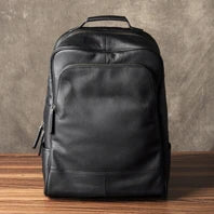 Vintage Crazy Horse Genuine Leather Backpack Men Leather Bagpack Climbing Rucksack male Large Hiking Backpack M814