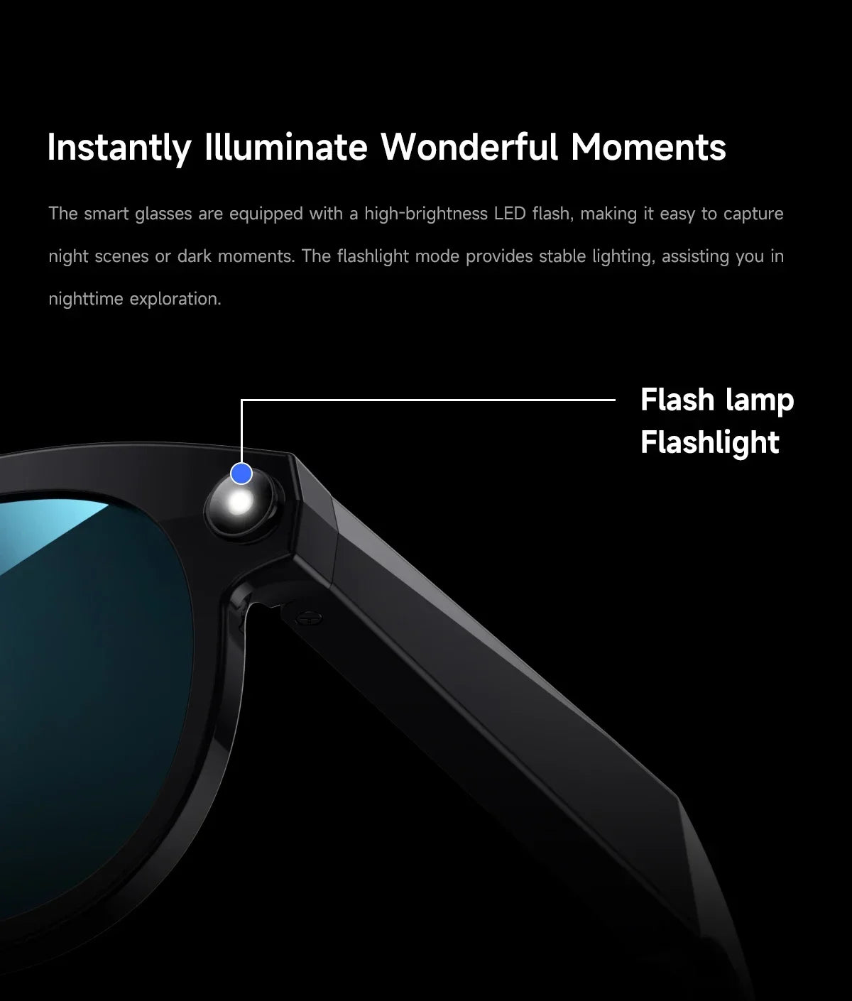 New Smart Glasses Men 8MP Camera WiFi Bluetooth Touch Control IP65 Waterproof AI Translation Noise Cancelling AI Glasses Women