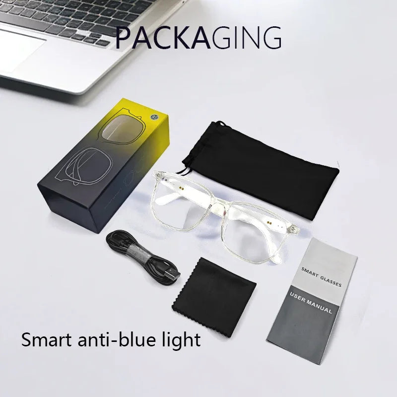 GS03 Upgrade Smart Glasses With Camera Video Recording AI Photo Recognition Bluetooth Call Translation Voice Assistant Glasses
