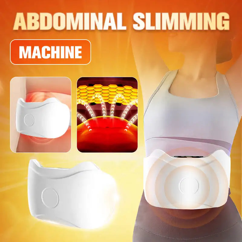 Electric Wireless Abdominal Massager for Fat Burning & Digestion 3-gear Speed Adjustable Lazy Workout HomeFitness Body Sculpting