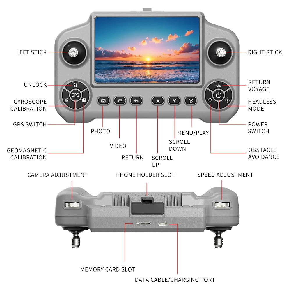 New A1R 3S GPS Drone 4K Professional 5G WIFI 360° Laser obstacle avoidance Brushless Foldable Quadcopter RC Distance Dron Toys
