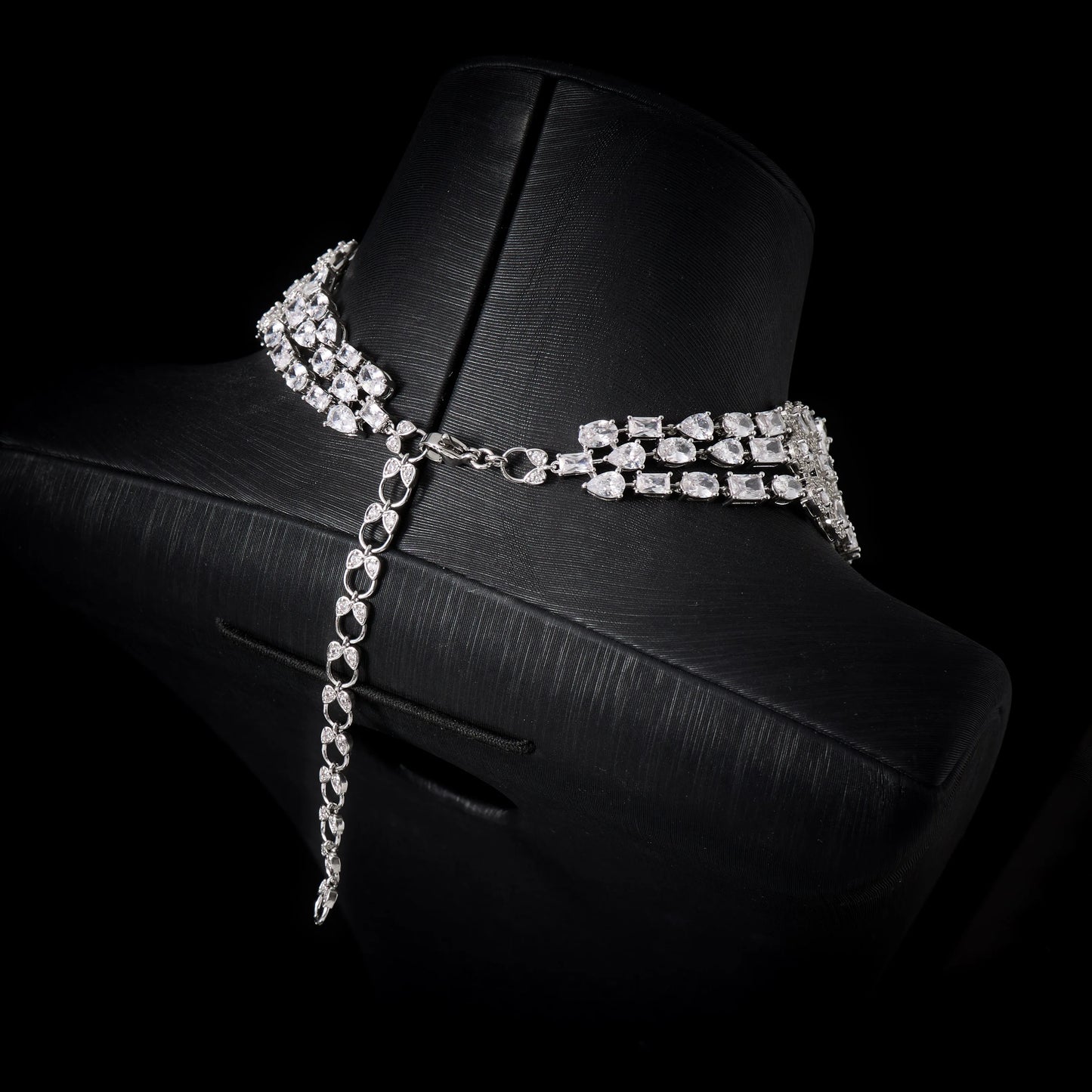 IN JEWELIFE 00113 Luxury Choker Neck Necklaces Set for Women Jewelry Sets Unique Color Cubic Zirconia Wedding Accessories 00044