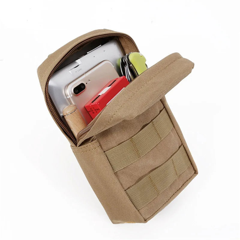 Outdoor Tactical Pouch Oxford EDC Molle Tool Pack Zipper Waist Accessories Durable Belt Camo Bag For Hunting Hiking Sports