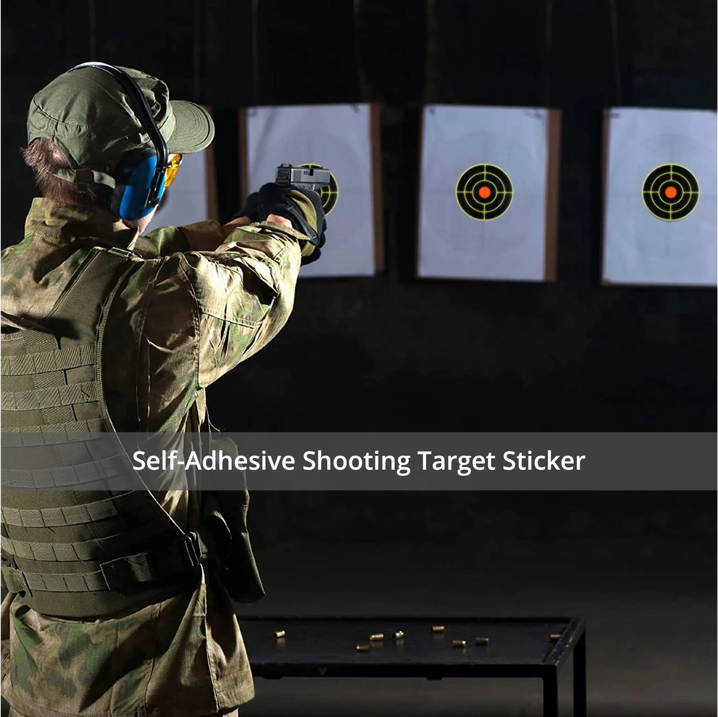 200Pcs Self Adhesive Shooting Target Sticker 7.6cm Splatter Splash Amp Reactive Practice Training Hunting Stickers