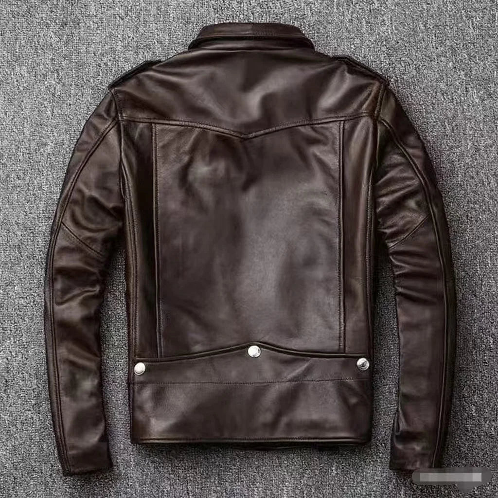 Men's PU Motorcycle Leather Jacket Thickened Autumn New Style Casual Versatile Slim Fit Large Size Men's Leather Jacket