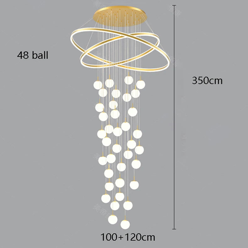 Home decoration - Hall chandelier, Dining room chandelier - Staircase chandelier, Indoor lighting equipment, Ceiling lights, Ele