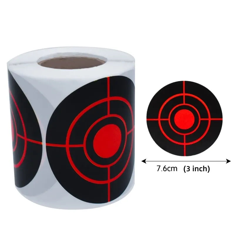 200Pcs Self Adhesive Shooting Target Sticker 7.6cm Splatter Splash Amp Reactive Practice Training Hunting Stickers
