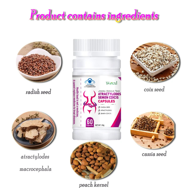 Natural Cassia Seed & Coix Seed Pills, Detox Slim, Metabolism Booster, Burn Fat, 100% Herbal, Vegan & NO SIDE EFFECT Weight Loss