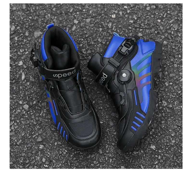 Motorcycle Boots Men Motocross Safety Protection Shoes Accessories Off-Road Racing Waterproof Anti Slip Short Boot motorcycles