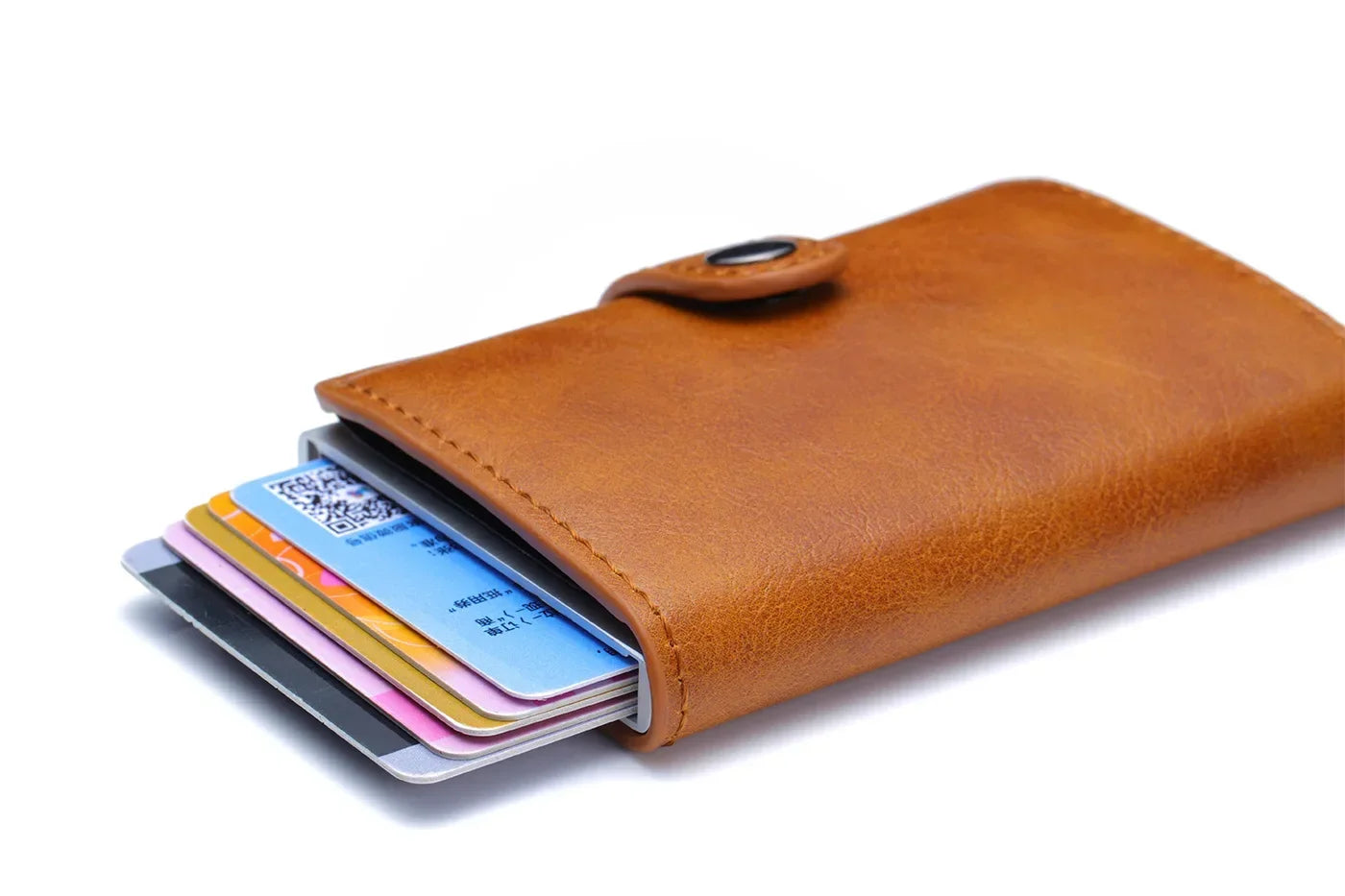 Rfid Visit Credit Card Holder Storage Luxury Small Smart Wallet Metal Business Cardholder Case Women Minimalist Walet for Men