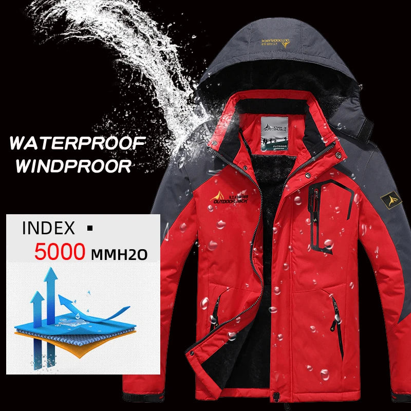 Winter Ski Suit Men Snowboard Fleece Jacket Pants Thicken Warm Waterproof Windproof Skiing And Snowboarding Sets Snow Suits Male