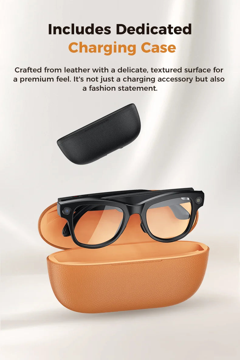 2025 New Travel Study Smart Glasses Men 800W HD Pixel Camera Video Recording WIFI Transmission Adjustable Prescription Glasses