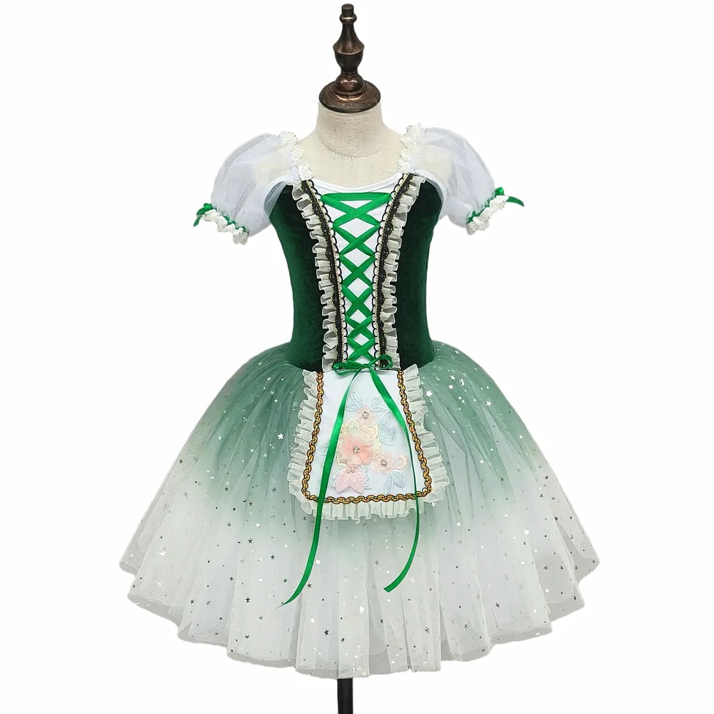 Children's ballet skirt, girls' dance skirt, campus dance program, ballet dancer costume, stage collective performance costume