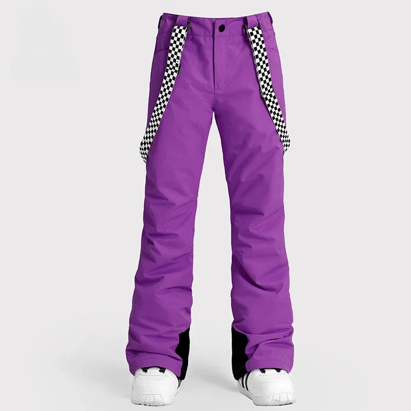 Winter Women Skiing Pants 2025 Outdoor Overalls Waterproof Windproof Snow Trousers Adult Warm Ski Pants Snowboard Sport Clothing